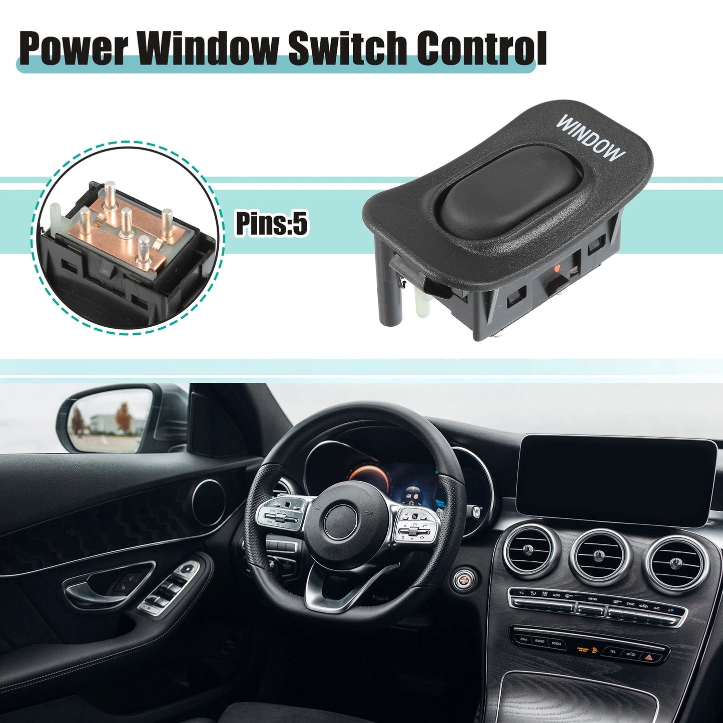 Passenger Side Power Window Switch for Ford Ranger (1995-2007)