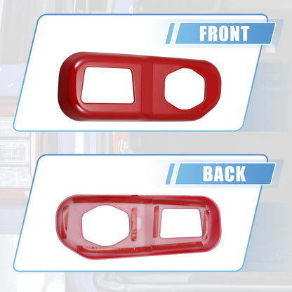 Interior Tailgate Trunk Lock Buckles Panel Cover Trim for Jeep Wrangler (2018+)