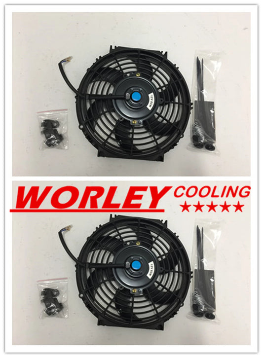 2 x 10" Slim Electric Radiator Cooling Fan for VIC