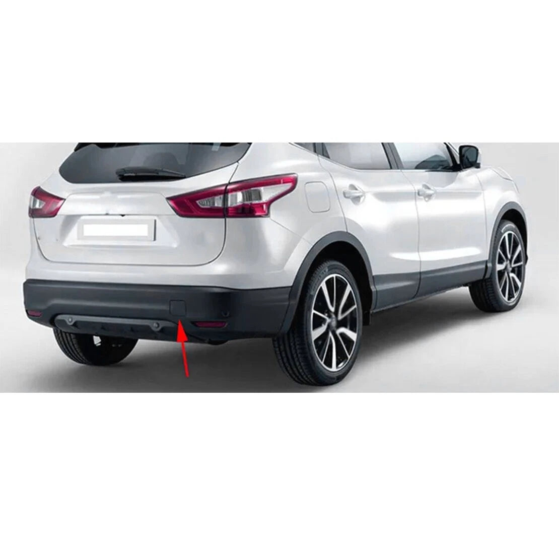 Rear Bumper Tow Hook Eye Cover Cap for Nissan Qashqai J11 (2014-2017)