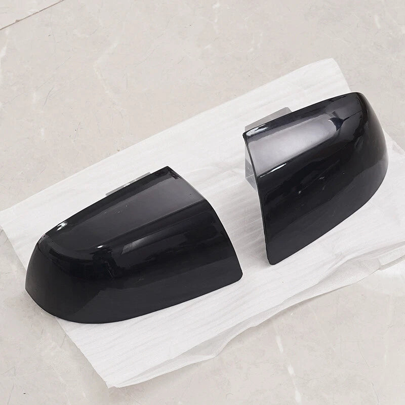 2 x Gloss Black Side Wing Mirror Covers for Ford Focus (2005-2008)