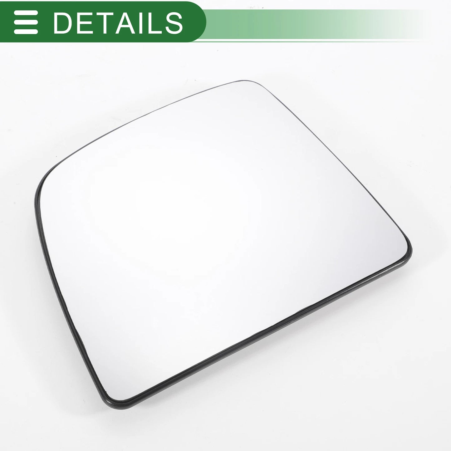 Left Side White Heated Mirror Glass with Back Convex for Ford Transit (2014-2018)