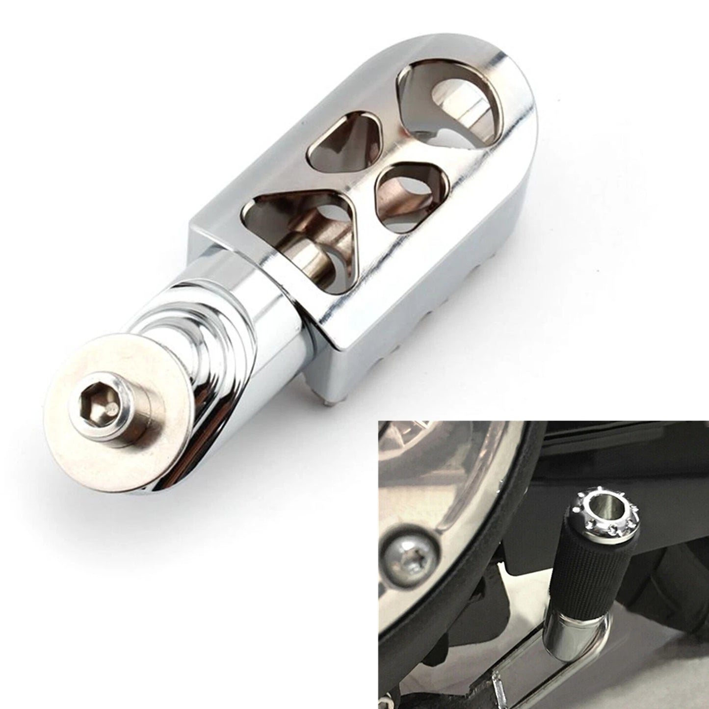 Kickstand Extension Kit for Harley Dyna 1991-2017 Chrome
