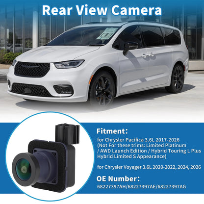 Rear View Camera for Chrysler Pacifica Voyager (2020-2022)