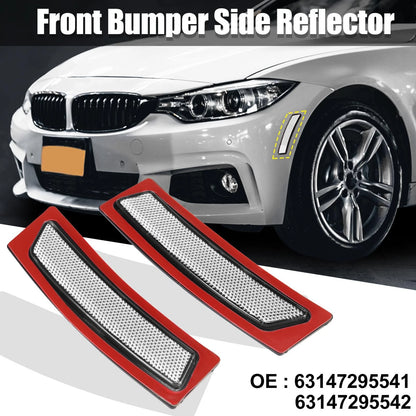 Front Bumper Reflectors 2 x for BMW F30 F31 LCI White (2015-2019)