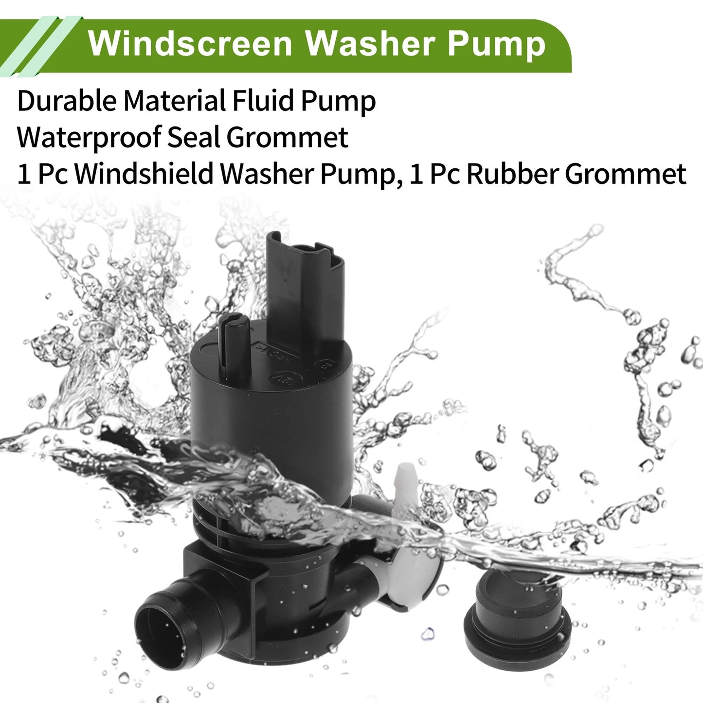 Windshield Washer Pump w/Grommet for Nissan Rogue (2008-2023)