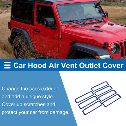 Hood Air Outlet Vent Cover Trim for Jeep Gladiator JT (2020-2024) - 7 Pcs