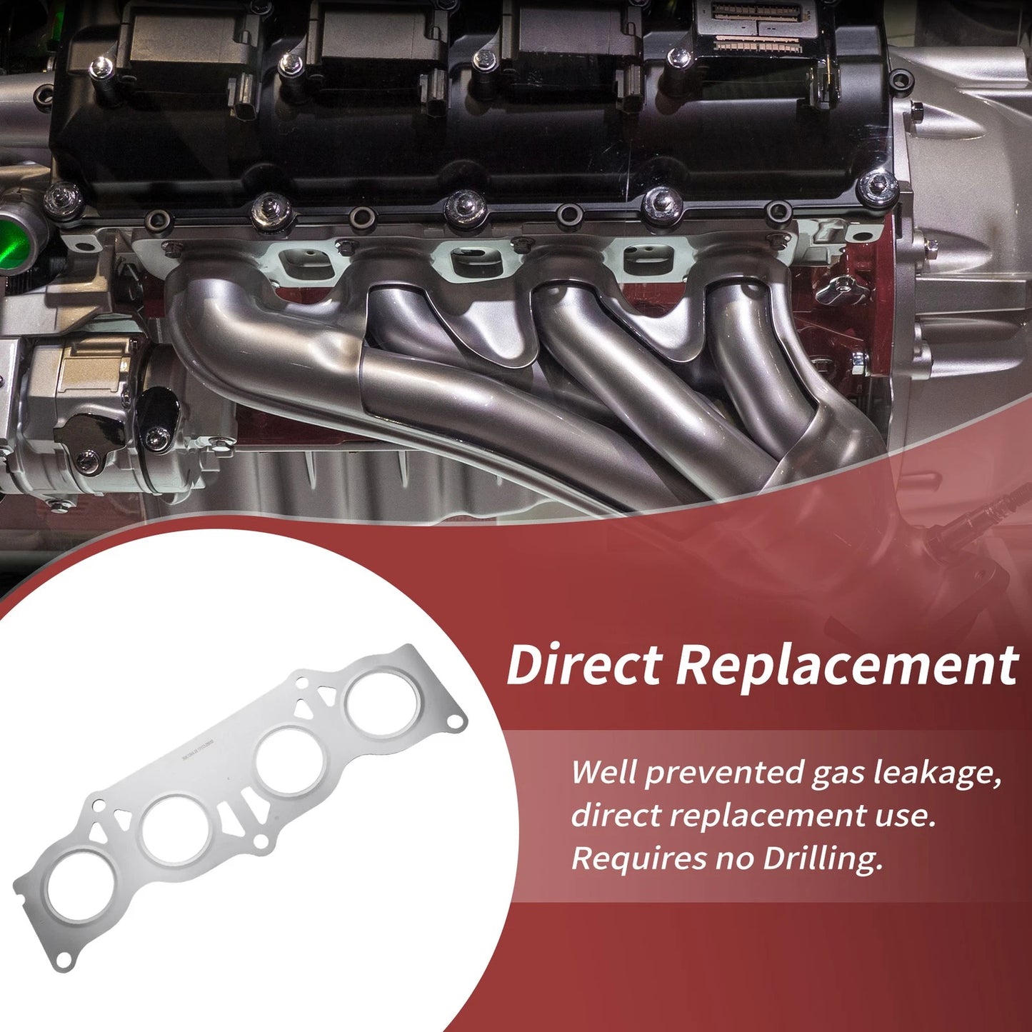 1Pc Exhaust Manifold Header Gasket for Lexus HS250h (2010–2012)