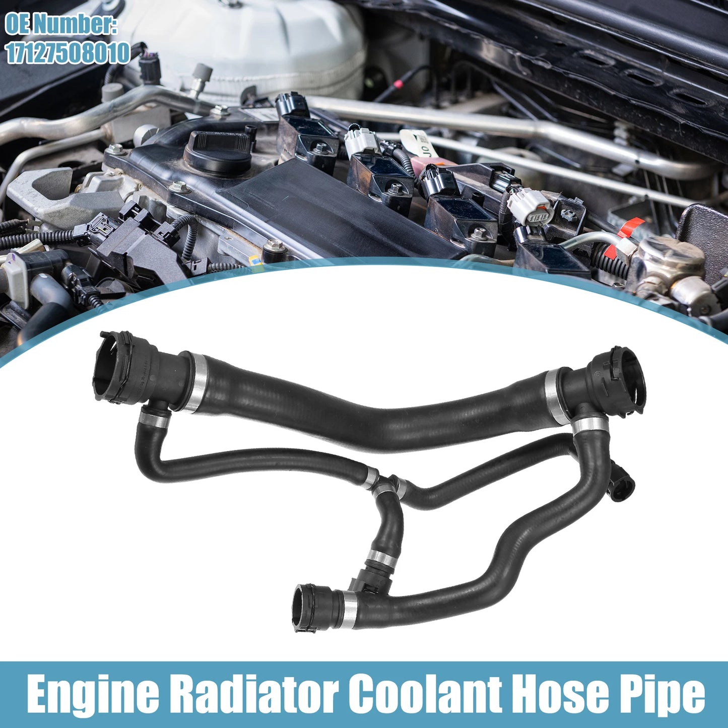 Radiator Coolant Heater Hose for BMW 745i (2002-2005)