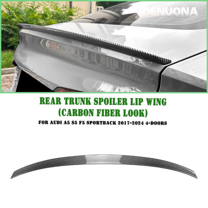 1x Rear Spoiler Lip for Audi A5 F5 Sportback (2017-2024) S5 Style CB Look