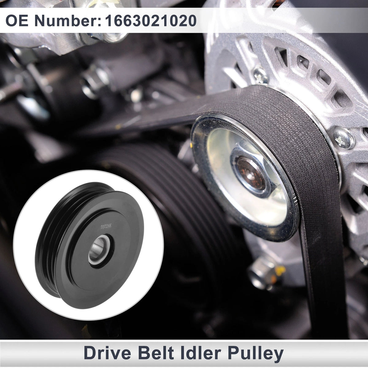 Drive Belt Idler Pulley Serpentine for Toyota Prius (2001–2009)