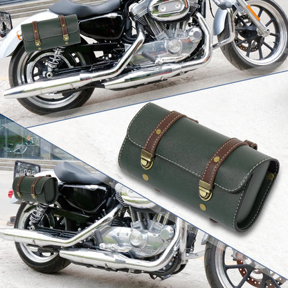 Saddlebag Side Tool Bags 2 x Quick Release Buckles Green for Motorcycle
