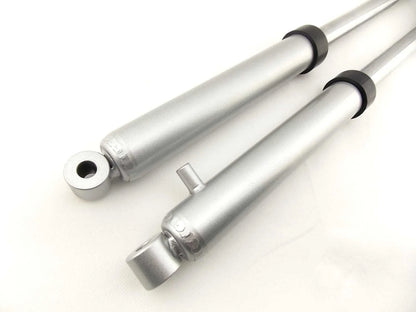 PY50 JBS Silver Front Fork Leg Set LH RH Suspension Shocks (All Years)