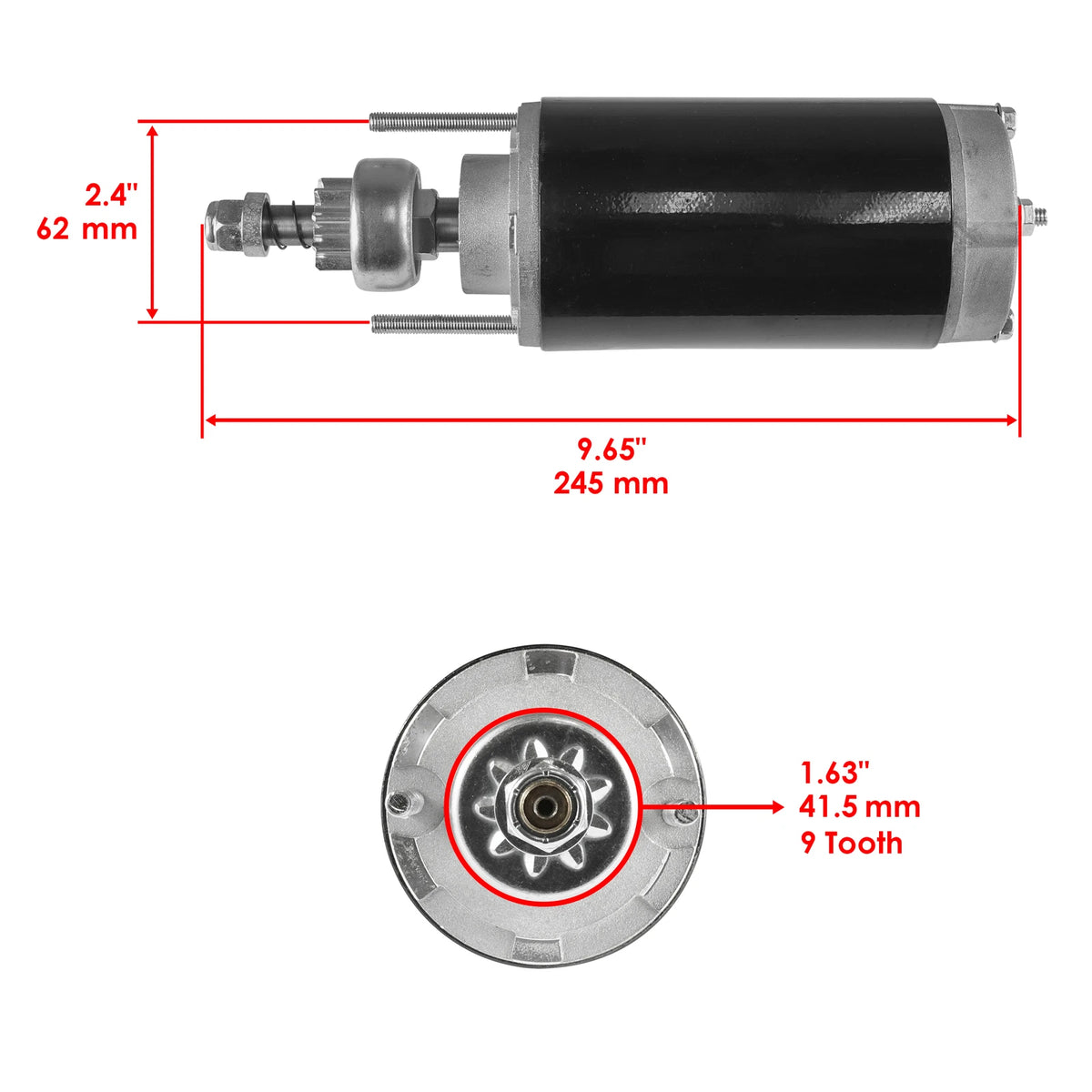 Starter for Mercury Outboard Sport Jet 120HP 120XR/120XR2 (1995-2000)