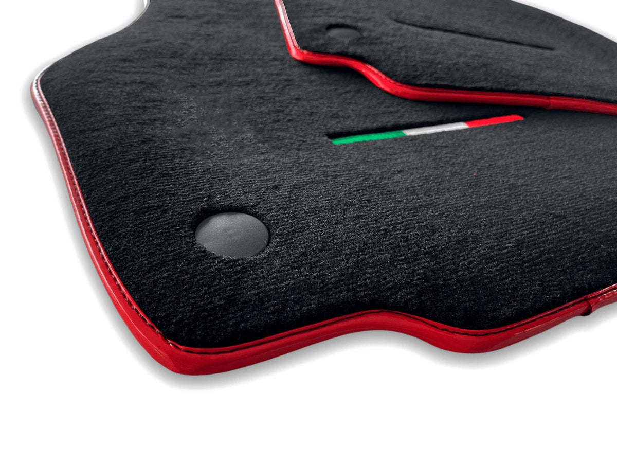 AutoWin Black Floor Mats for Ferrari F8 Spider (2019-2023)