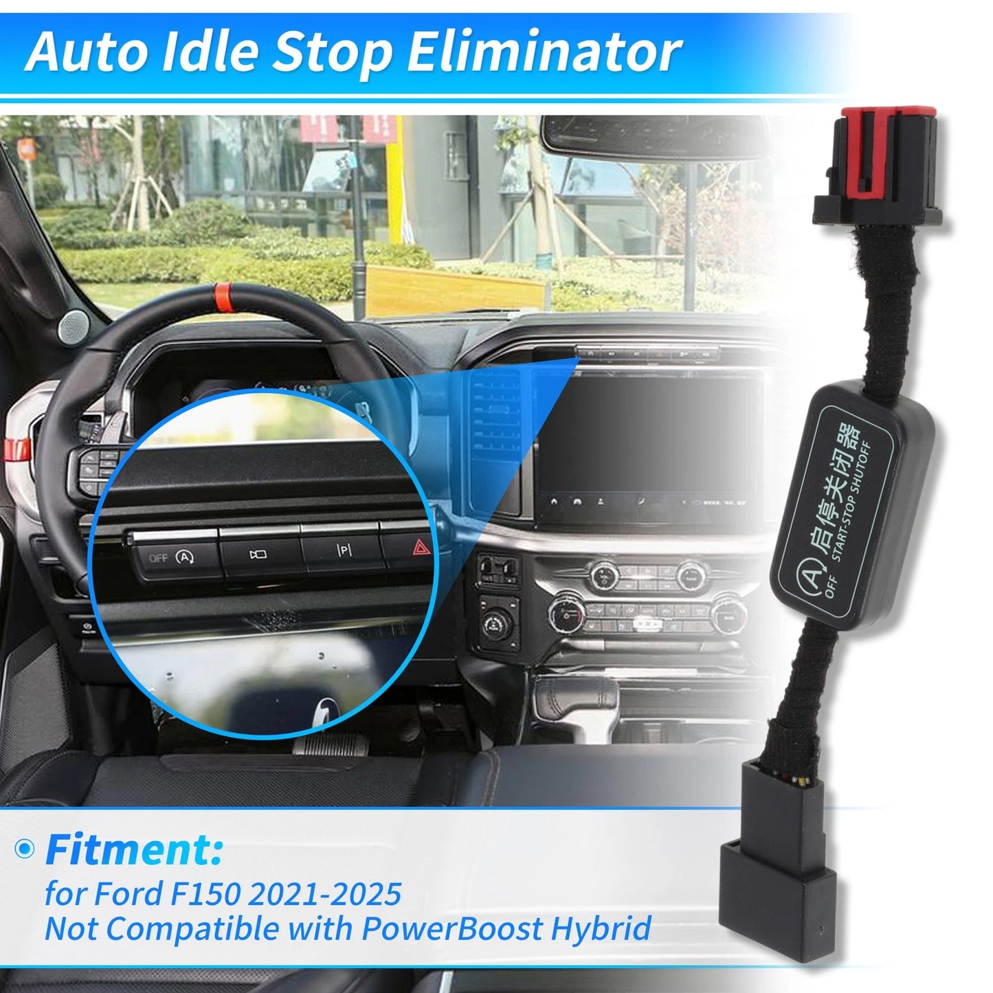 Idle Start Stop Eliminator for Ford F150 2021-2025 Auto Disable