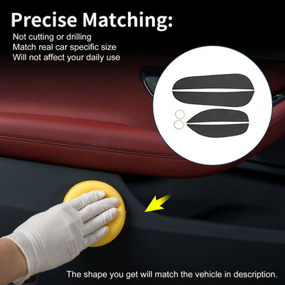 Kia Optima 2021-2023 Black Door Anti Kick Pad Sticker Protector 1 Set