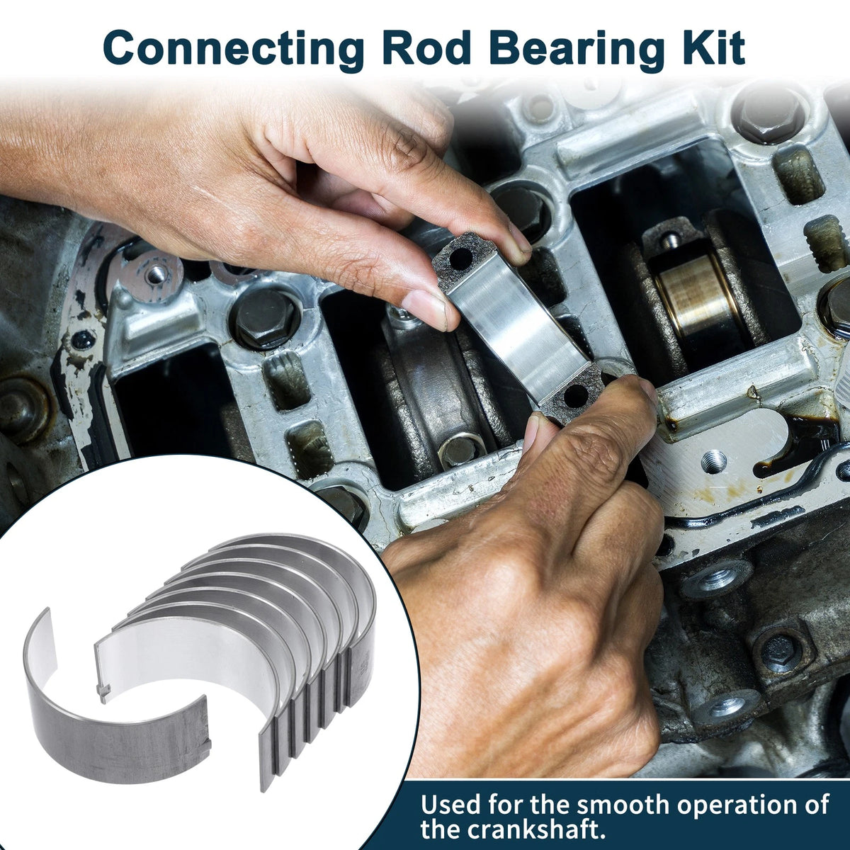 8 x Connecting Rod Bearings for Toyota (1304154040)