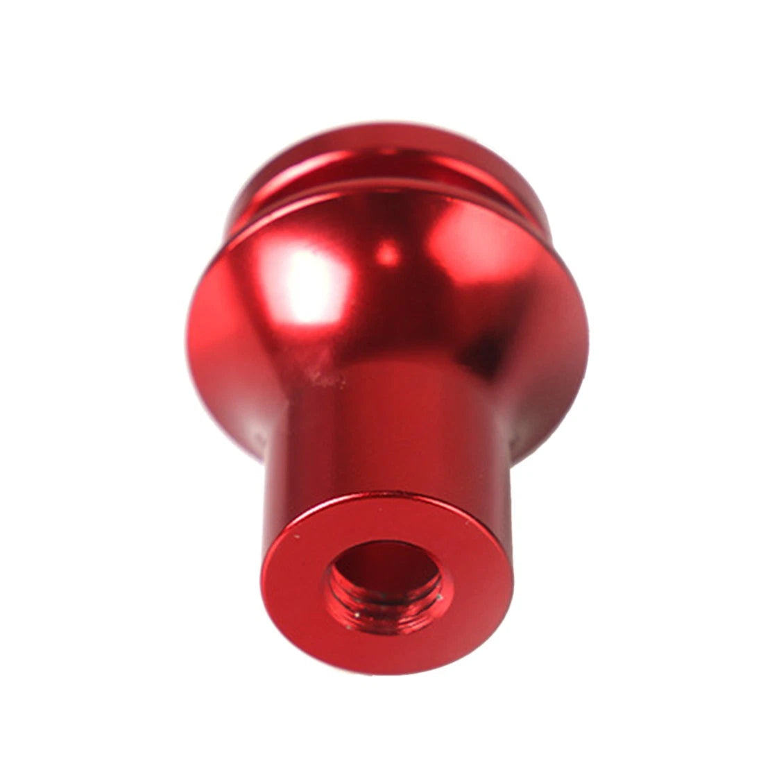 Red Aluminum Manual Gear Shift Knob Boot Retainer Adapter for Car (M12x1.25)