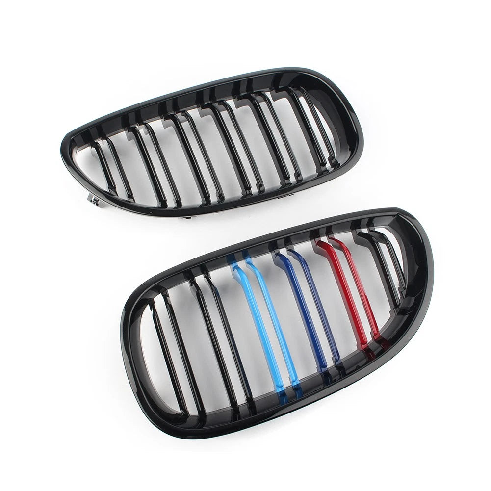 Upper Mesh Grille for BMW E60 E61 5 Series (2003-2010) Gloss Black