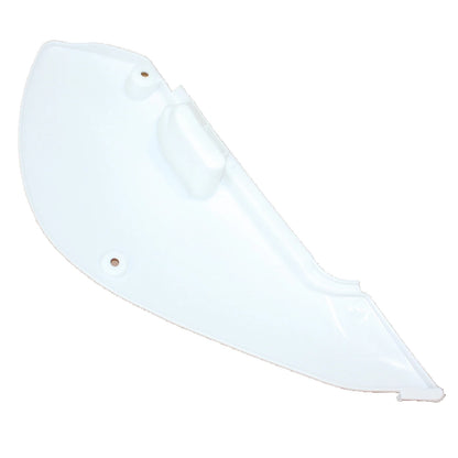 White Plastic Rear Left Side Guard Fender for KLX110 (2002-2023)
