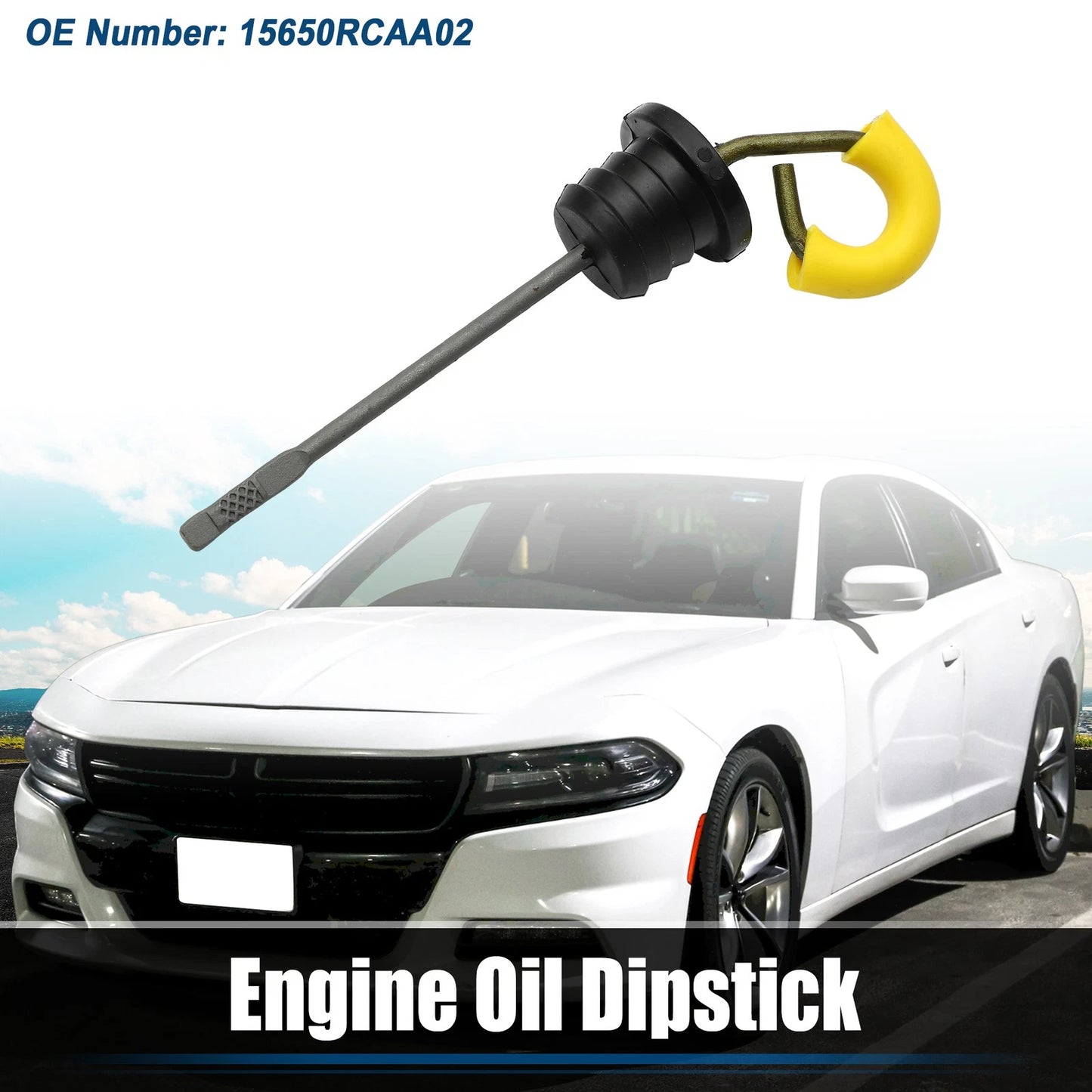 Engine Oil Fluid Level Dipstick for Honda Civic DX LX Wagovan 1.5L L4 (1984-1991)