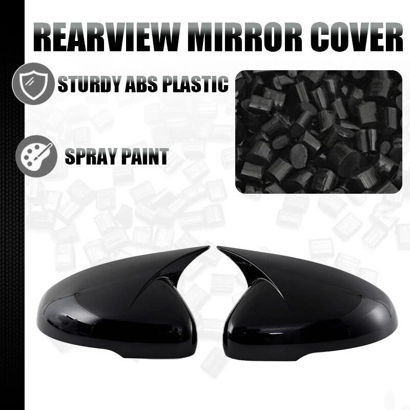 Gloss Black Side Mirror Covers for 2018-2023 Kia Stinger M Style (2018-2023)
