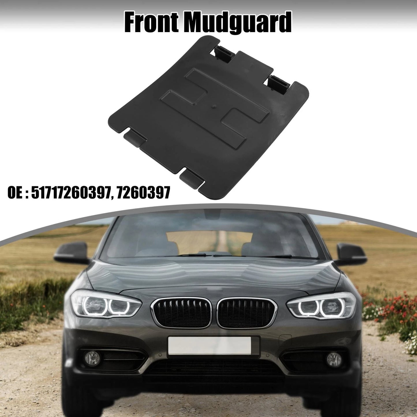 Car Front Mudguard Cover for BMW F20 F21 F30 F31 1 3 Series (2012-2019)