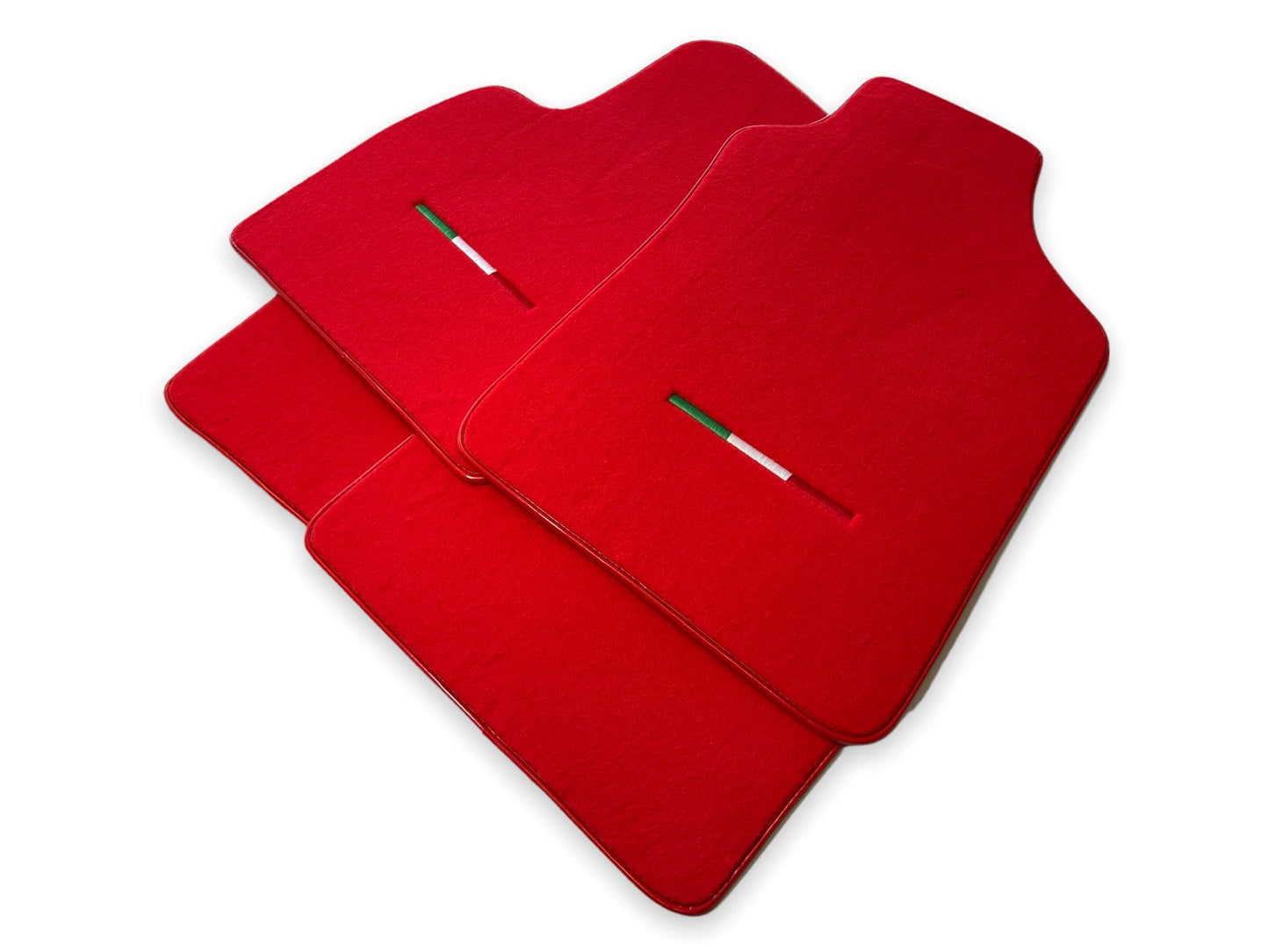 Premium Red Tailored Floor Mats for Fiat 500 (2008-2019)