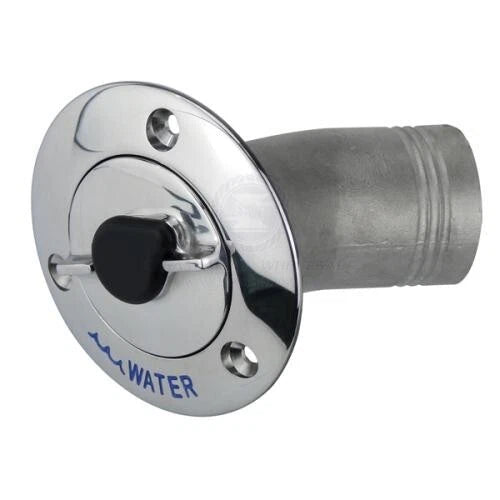 Deck Filler Water 30° Angled 316 Stainless 50mm Lockable with 2 Keys