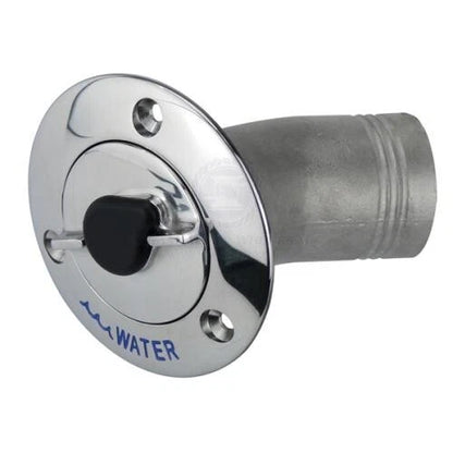 Deck Filler Water 30° Angled 316 Stainless 50mm Lockable with 2 Keys