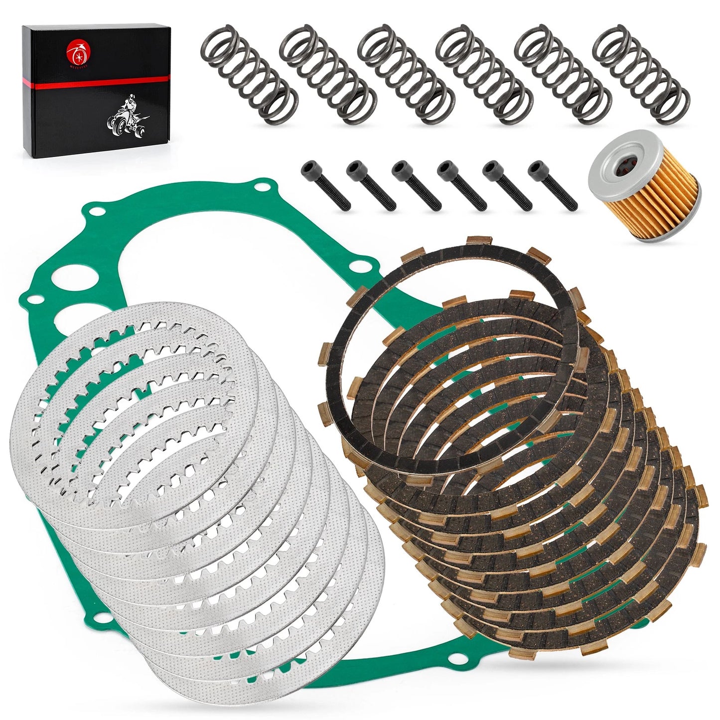 Heavy Duty Clutch Friction Plates Kit for Suzuki QuadSport Z400 (2003–2006)