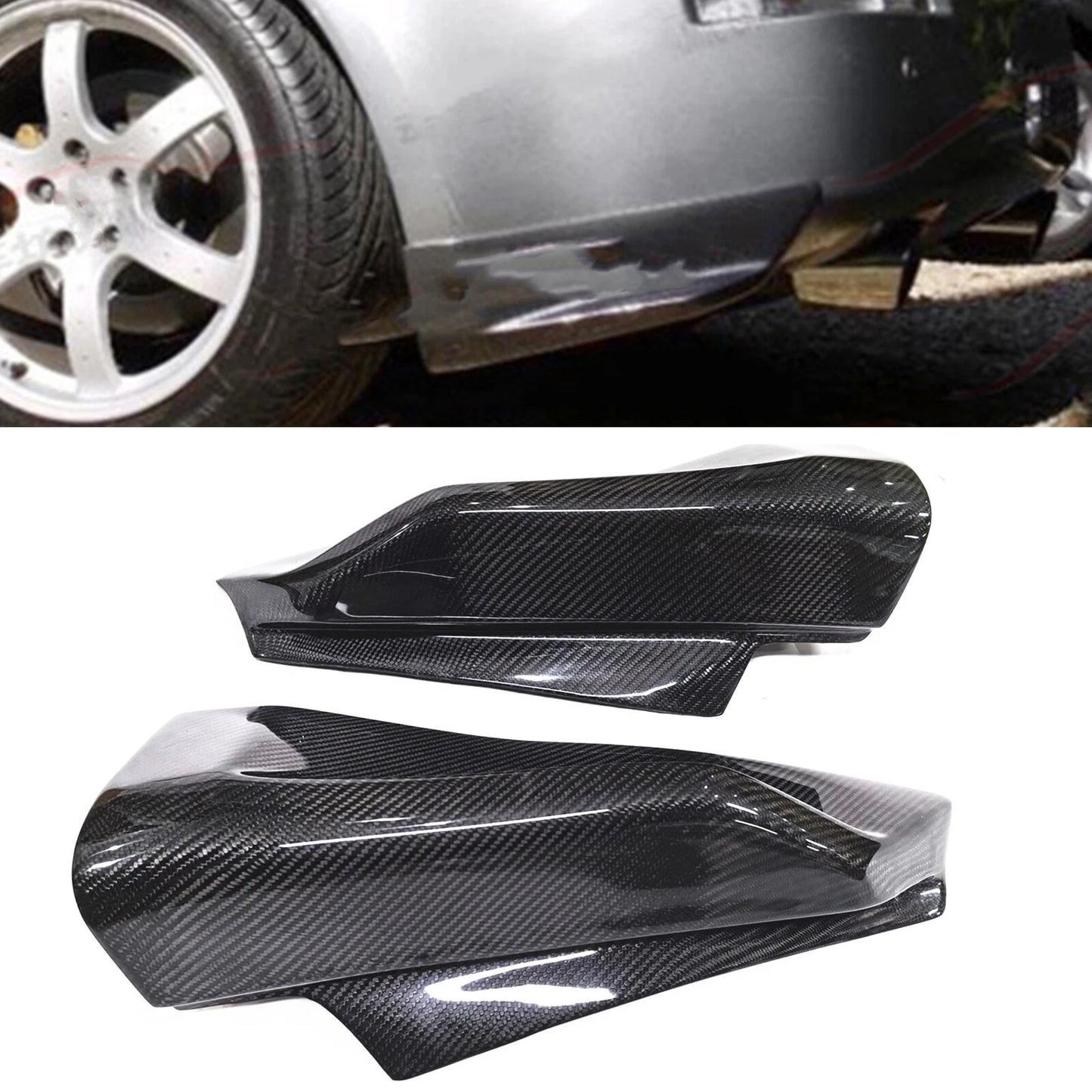 Rear Bumper Side Corner Cover Trim for Nissan 350Z Z33 (2003-2006)