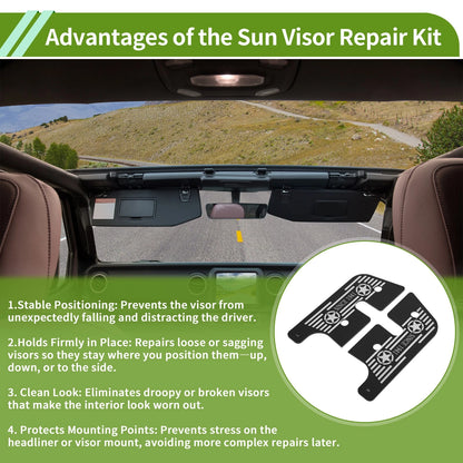 Sun Visor Repair Kit for Jeep Wrangler JK (2018)