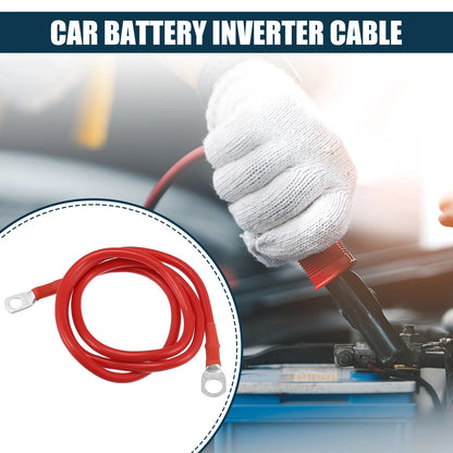 Battery Inverter Cable 5/16-3/8 3ft Battery Copper Wire Red for Car
