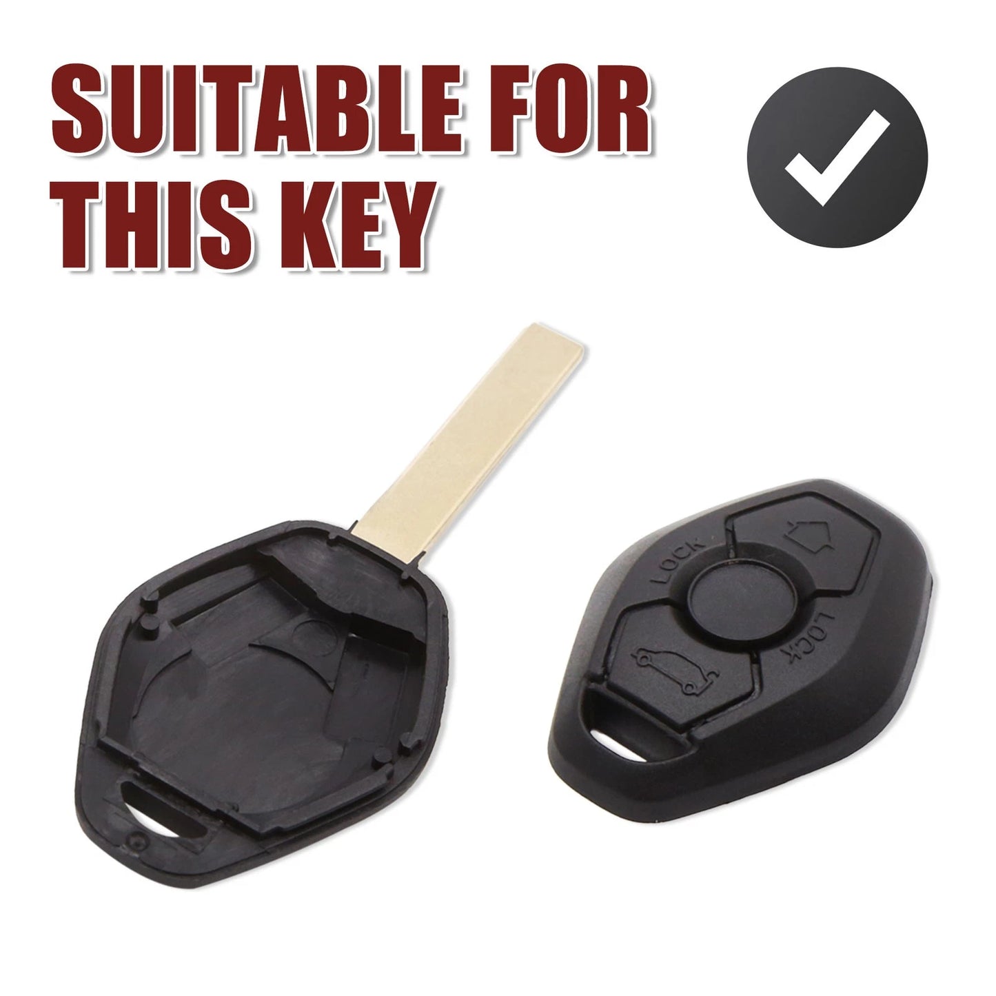 Key Fob Shell Case for BMW 3 5 7 Series E81 (2006-2013)