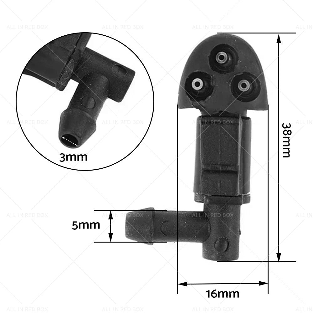Front Windshield Wiper Washer Jet Nozzle Spray for Holden Cruze (2008-2016)