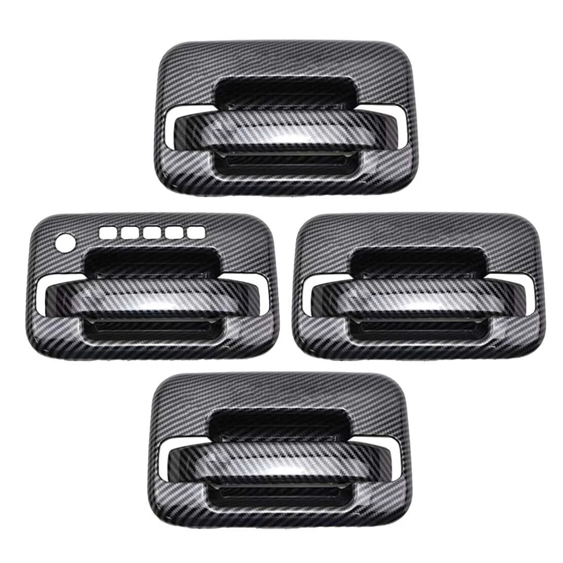 Carbon Fiber ABS Exterior Door Handle Dish Cover for Ford F150 Raptor (2004-2014)