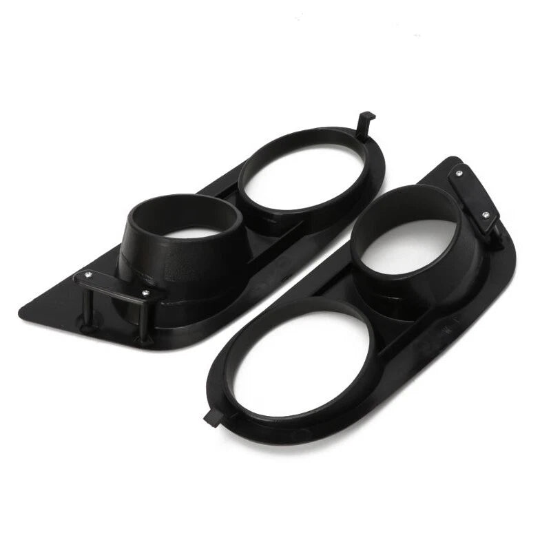 Front Bumper Fog Light Covers LH & RH Matte Black for BMW E46 M3 (2001-2006)