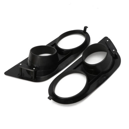 Front Bumper Fog Light Covers LH & RH Matte Black for BMW E46 M3 (2001-2006)