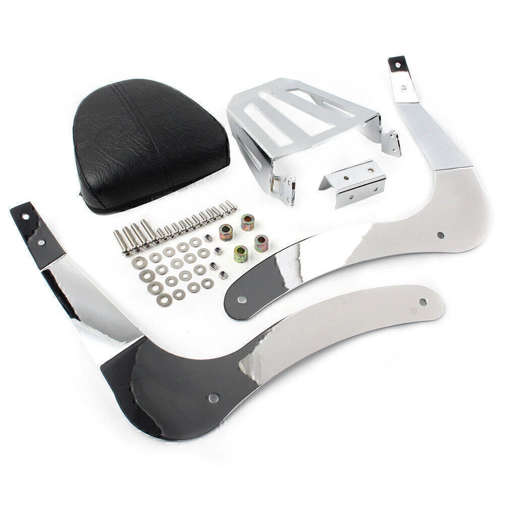 Sissy Bar Passenger Backrest Pad + Mounting Spools for Indian Scout (2019-2020)