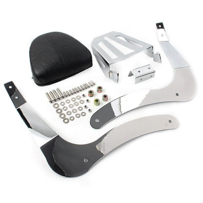 Sissy Bar Passenger Backrest Pad + Mounting Spools for Indian Scout (2019-2020)