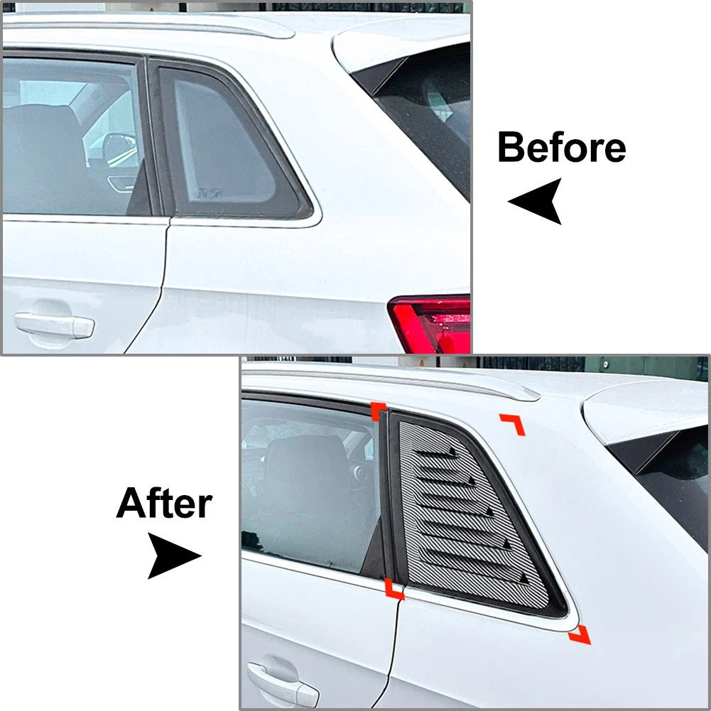 Rear Side Window Louver Trim Cover for Audi A3 S3 8V Hatchback (14-20)
