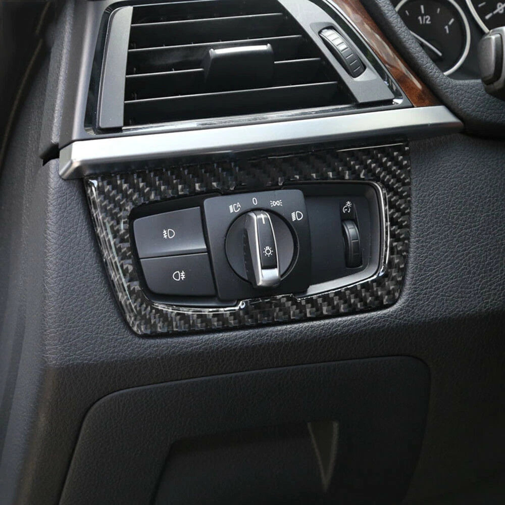 Carbon Fiber Cover Frame Accessories Set of 6 for BMW 3 4 Series F30 F34 (2013-2019)