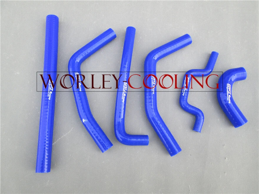Hose & Aluminum Radiator for Kawasaki KXF250 KX250F (2009-2010) BLUE