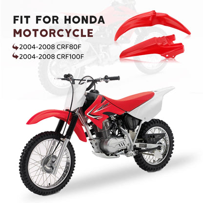 Front & Rear Mud Guard for Honda CRF80F CRF100F (2004–2008)