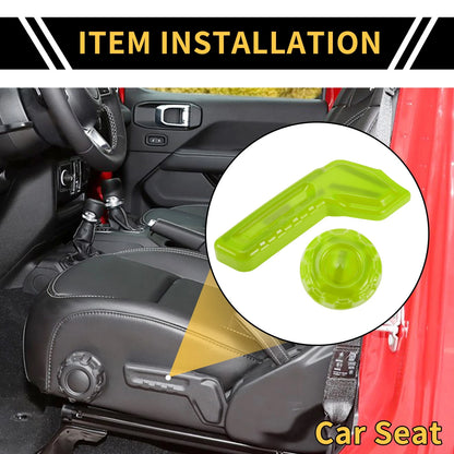 Seat Adjustment Button Cover Trim for Jeep Gladiator JT (2018-2024) Green