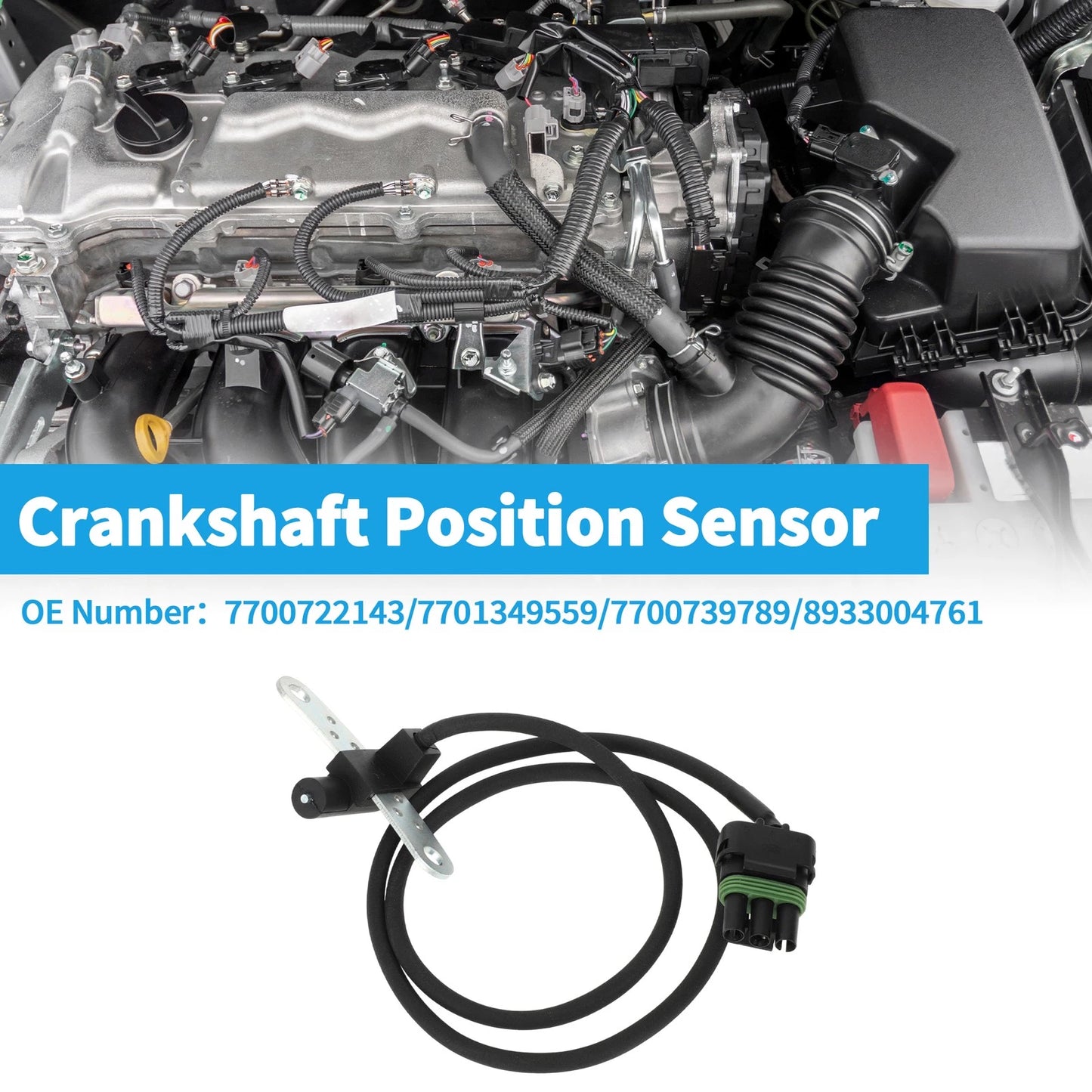 Crankshaft Position Sensor for Jeep Cherokee 2.5L (1986-1990) 1 Pc