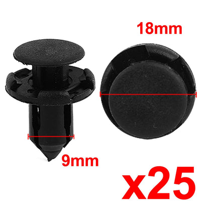 25 Pcs Push Type Mudguard Retainer Clips for Mitsubishi Honda