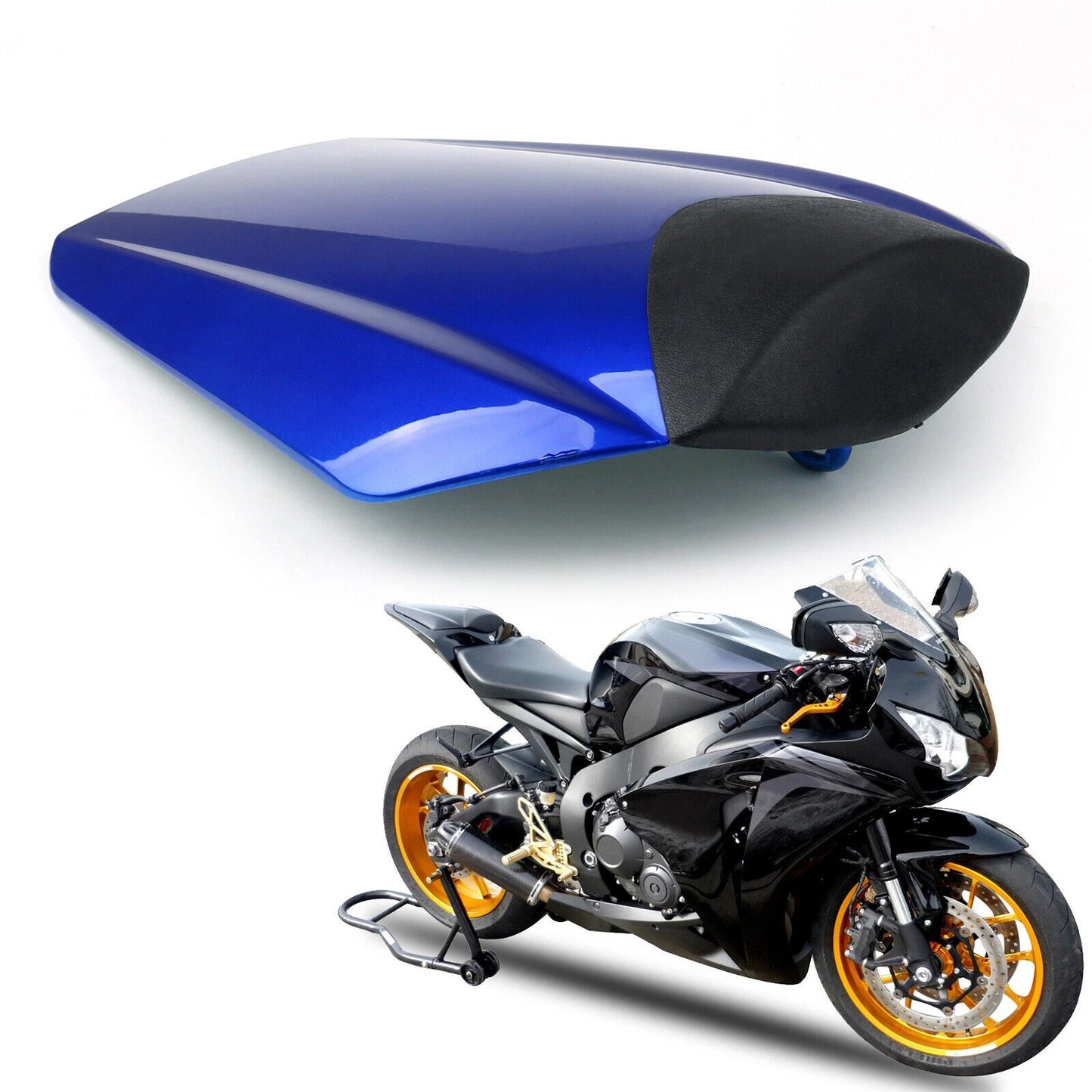 Pillion Seat Cover for CBR 1000 RR (2008-2015) Flame Blue